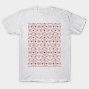 Spaceship Earth Geometric Pattern Millennial Pink T-Shirt